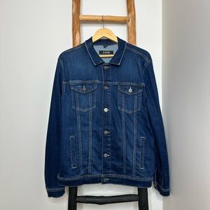 Men’s 34 Heritage ‘super soft’ four pocket denim jacket in denim blend